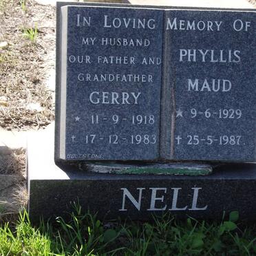 NELL Gerry 1918-1983 &amp; Phyllis Maud 1929-1987