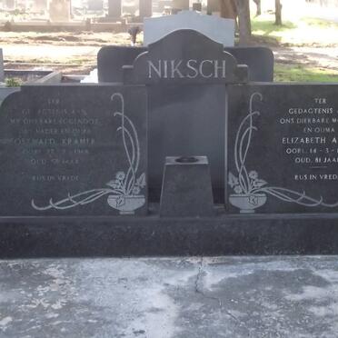NIKSCH Ostwald Kramer -1968 &amp; Elizabeth Anna -1983