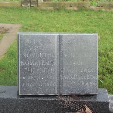 NOMBUTHU Nomatemba Elizabeth 1913-1988
