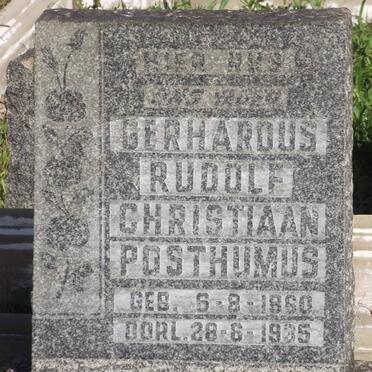 POSTHUMUS Gerhardus Rudolf Christiaan 1860-1935