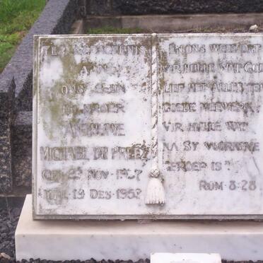 PREEZ Anthonie Michael, du 1937-1952