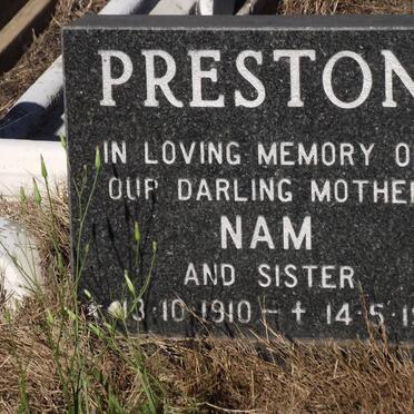 PRESTON Nam 1910-1988