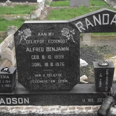 RANDALL Alfred Benjamin 1899-1976 :: LADSON Sylvia 1941-1963