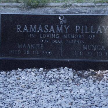 RAMASAMY PILLAY Maanjie -1966 &amp; Munga -1974