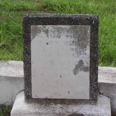 REID JOHN -1958 &amp; Caroline 1878-1969