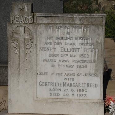 REED Sidney Elliott 1869-1956 &amp; Gertrude Margaret 1890-1977