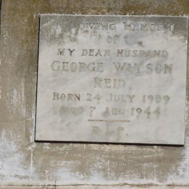 REID George Watson 1909-1944