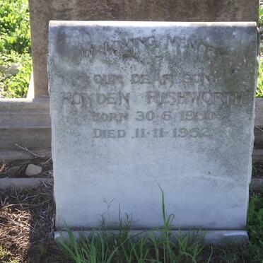 RISHWORTH Royden 1950-1952