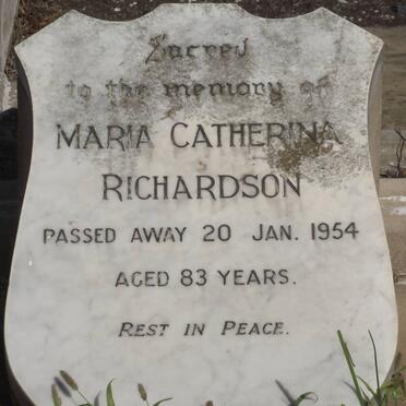 RICHARDSON Maria Catherina -1954