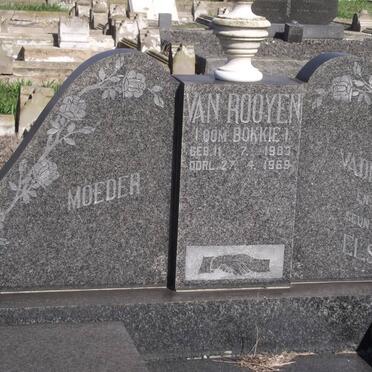 ROOYEN Bokkie, van 1903-1969