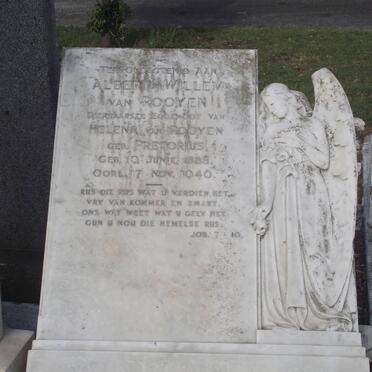 ROOYEN Albert Willem, van 1888-1946