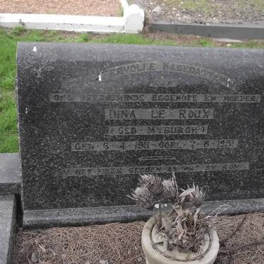ROUX Dina, le nee MYBURGH 1911-1951