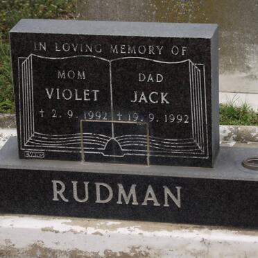 RUDMAN Violet -1992 &amp; Jack -1992