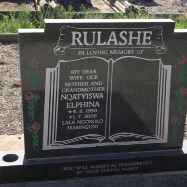 RULASHE Nqatyiswa Elphina 1950-2009