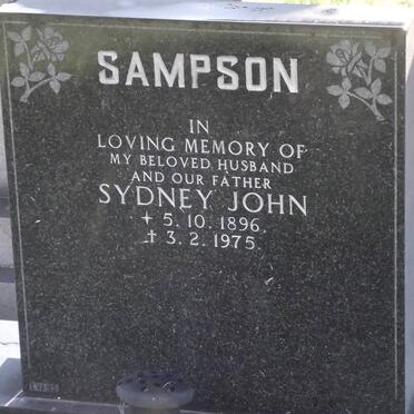 SAMPSON Sydney John 1896-1975