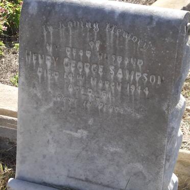 SAMPSON Henry George -1944