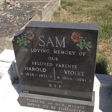 SAM Harold 1928-1971 &amp; Violet 1934-1991