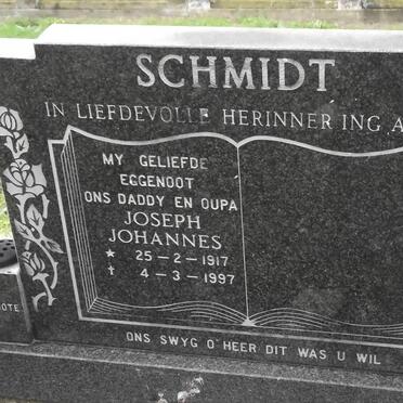 SCHMIDT Joseph Johannes 1917-1997