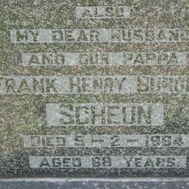 SCHEUN Frank Henry Burgess -1964