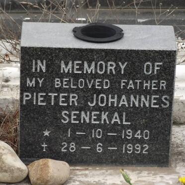 SENEKAL Pieter Johannes 1940-1992