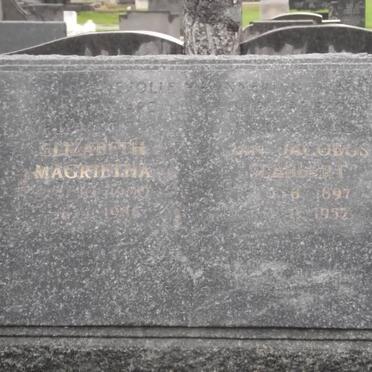 SLABBERT Jan Jacobs 1897-1952 &amp; Elizabeth Magrietha 1900-1986