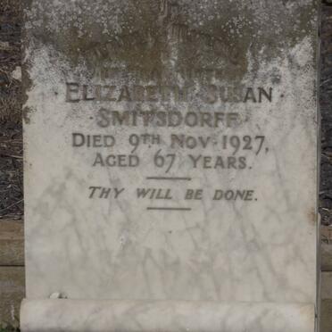 SMITSDORFF Elizabeth Susan -1927