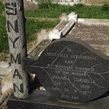 SNYMAN Johanna Cornelia 1939-1977