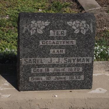 SNYMAN Sarel J.J. 1870-1938