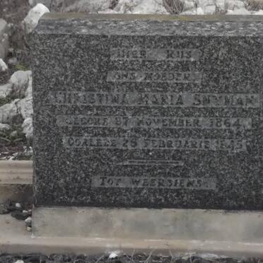 SNYMAN Christina Maria 1864-1945