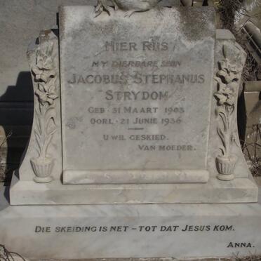 STRYDOM Jacobus Stephanus 1903-1936
