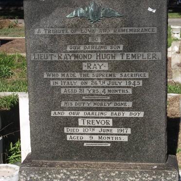 TEMPLER Raymond Hugh -1945 :: TEMPLER Trevor -1917