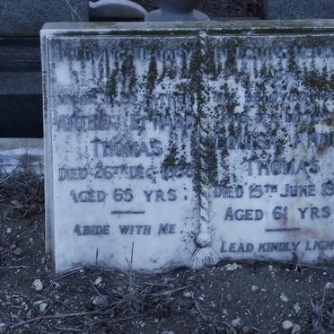 THOMAS Arthur Edward -1958 &amp; Louisa Annie -1951