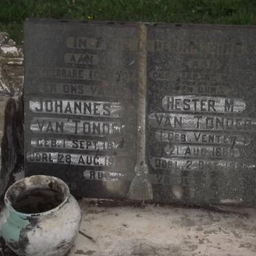 TONDER Johannes, van 1878-1955 &amp; Hester M. VENTER 1889-1967