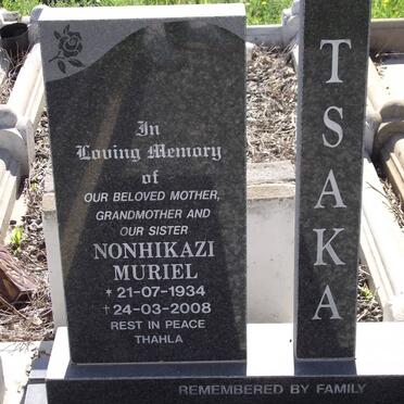 TSAKA Nonhikazi Muriel 1934-2008
