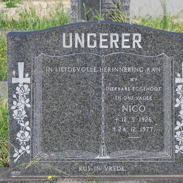 UNGERER Nico 1926-1977