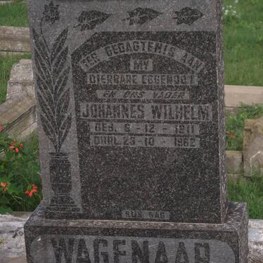 WAGENAAR Johannes Wilhelm 1911-1962