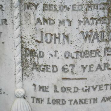 WALL John -1954 &amp; Constance W. 1898-1984 