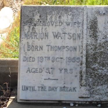 WATSON Marion nee THOMPSON -1955