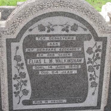 WALKINSHAW Elias L.M. -1940