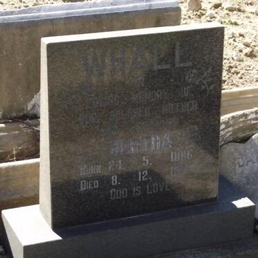 WHALL Bertha 1896-1972