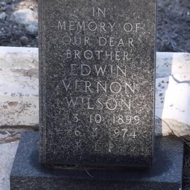 WILSON Edwin Vernon 1899-1974