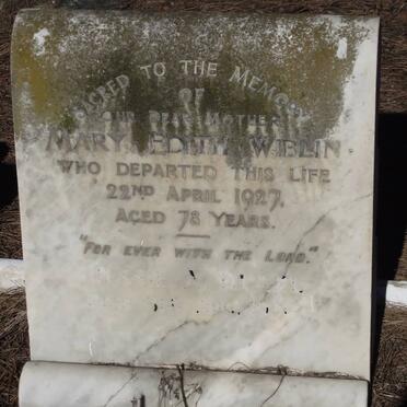 WIBLIN Mary Edith -1927