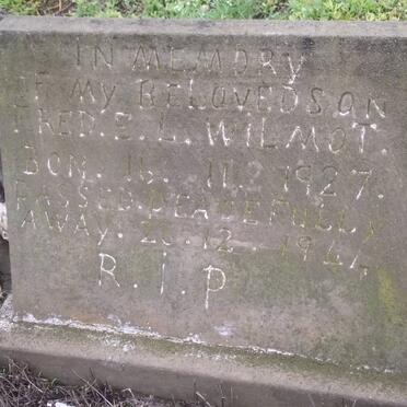 WILMOT Fred E.L. 1927-1944