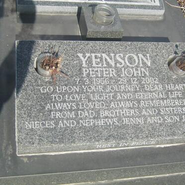 YENSON Peter John 1956-2002