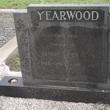 YEARWOOD Ernest 1853-1952 &amp; Caroline 1877-1965