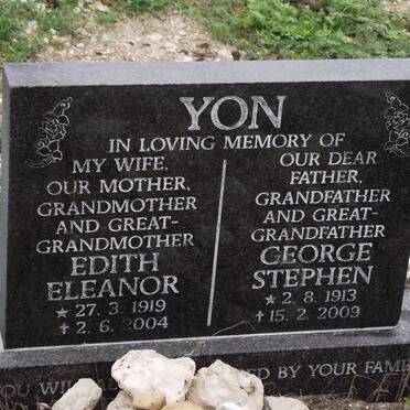 YON George Stephen 1913-2009 &amp; Edith Eleanor 1919-2004