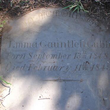 GUBB Emma Gauntlett -1848 