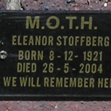 STOFFBERG Eleanor 1921-2004