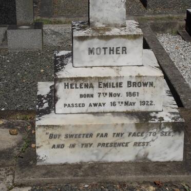 BROWN Helena Emilie 1861-1922