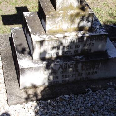 EVANS William Davies 1872-1923 &amp; Alice 1879-1951